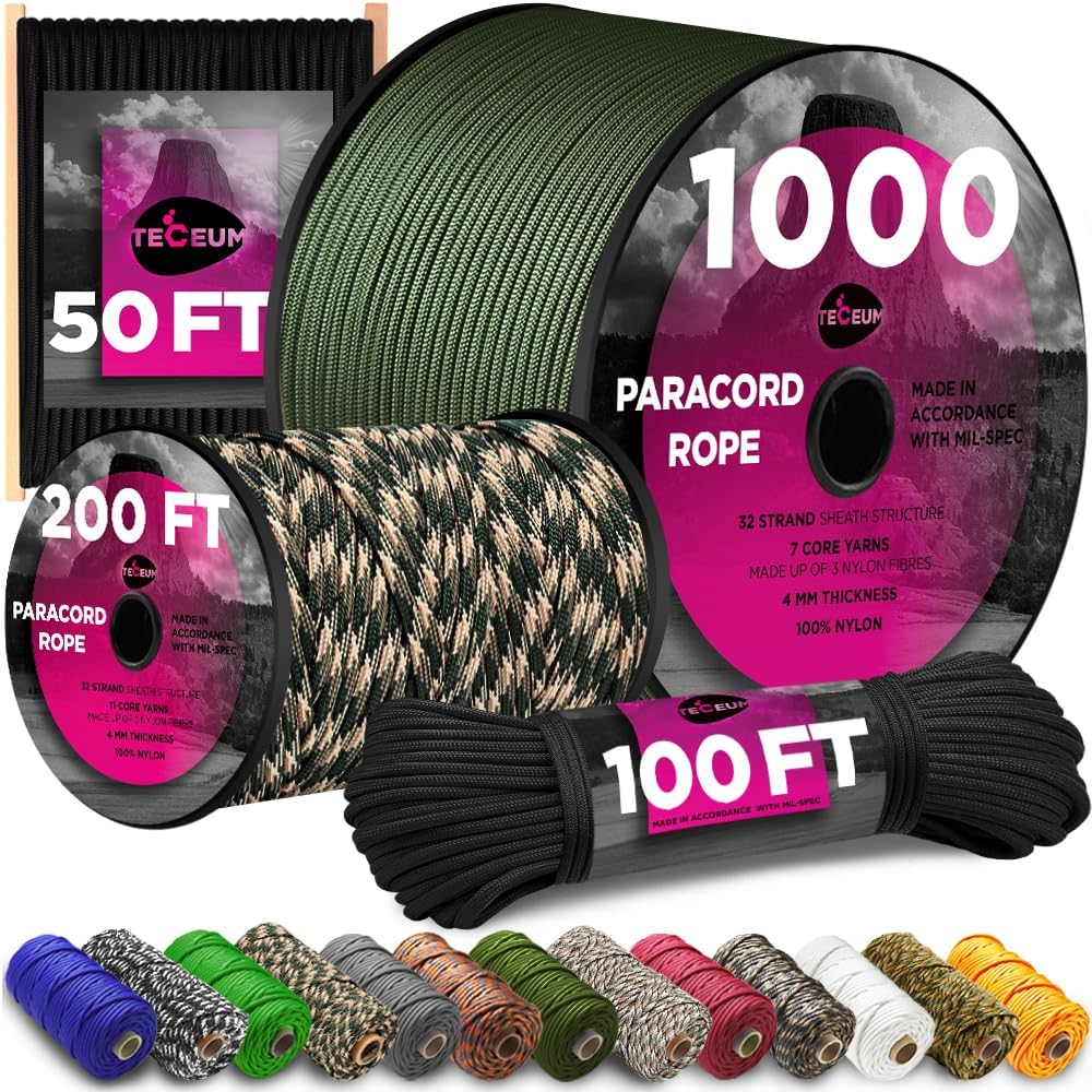 750 lb Paracord Rope 1000ft/20 - Para Cord 1000Ft recension och pris