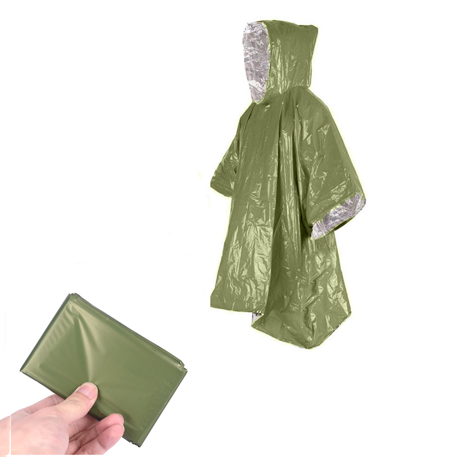 Emergency Disposable Aluminum  - Emergency Poncho Rain recension och pris