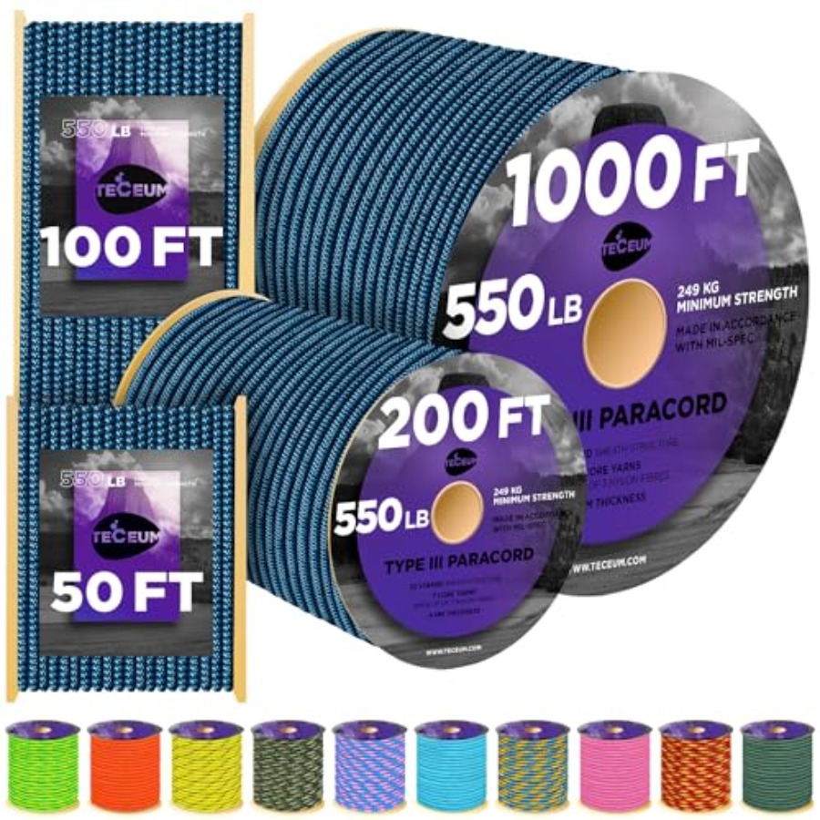 Reflective Paracord Rope 1000  - Para Cord 1000Ft recension och pris