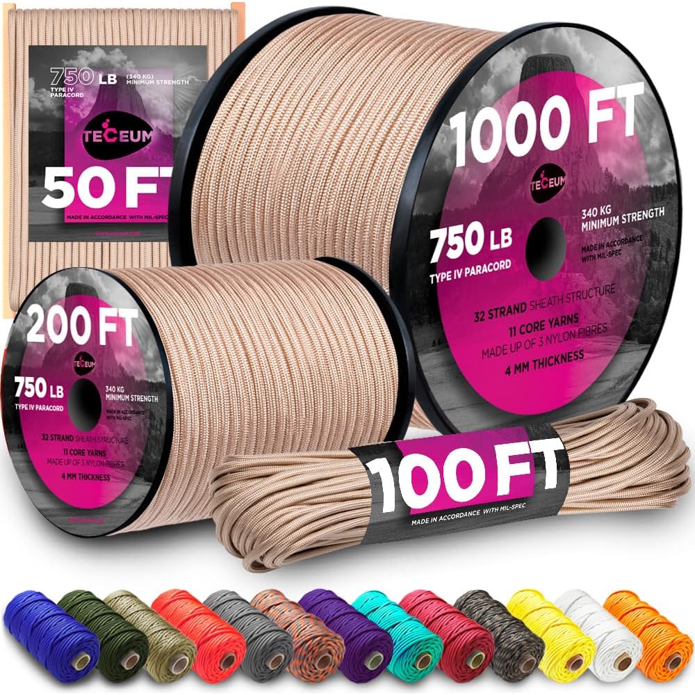 750 lb Paracord Rope - 1000Ft/ - Para Cord 1000Ft recension och pris