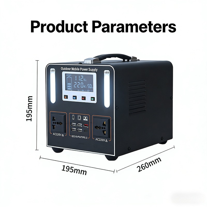 500W AC 220V Portable Power St - Solar Emergency Charger recension och pris