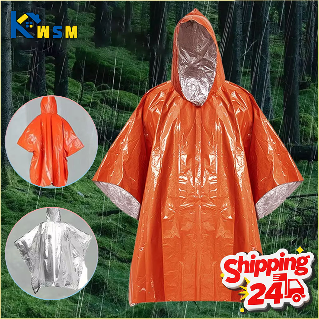 1-10PCS Emergency Blanket Ponc - Survival Blanket Reflective recension och pris