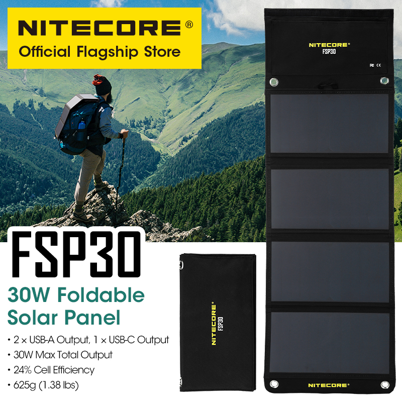 NITECORE FSP30 30W Portable So - Solar Emergency Charger recension och pris