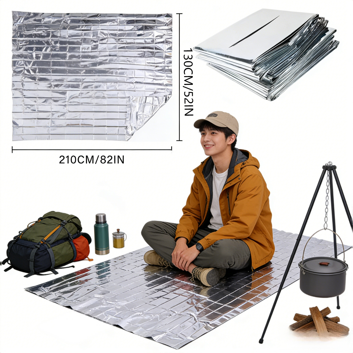 Foldable Reflective Survival B - Survival Blanket Reflective recension och pris