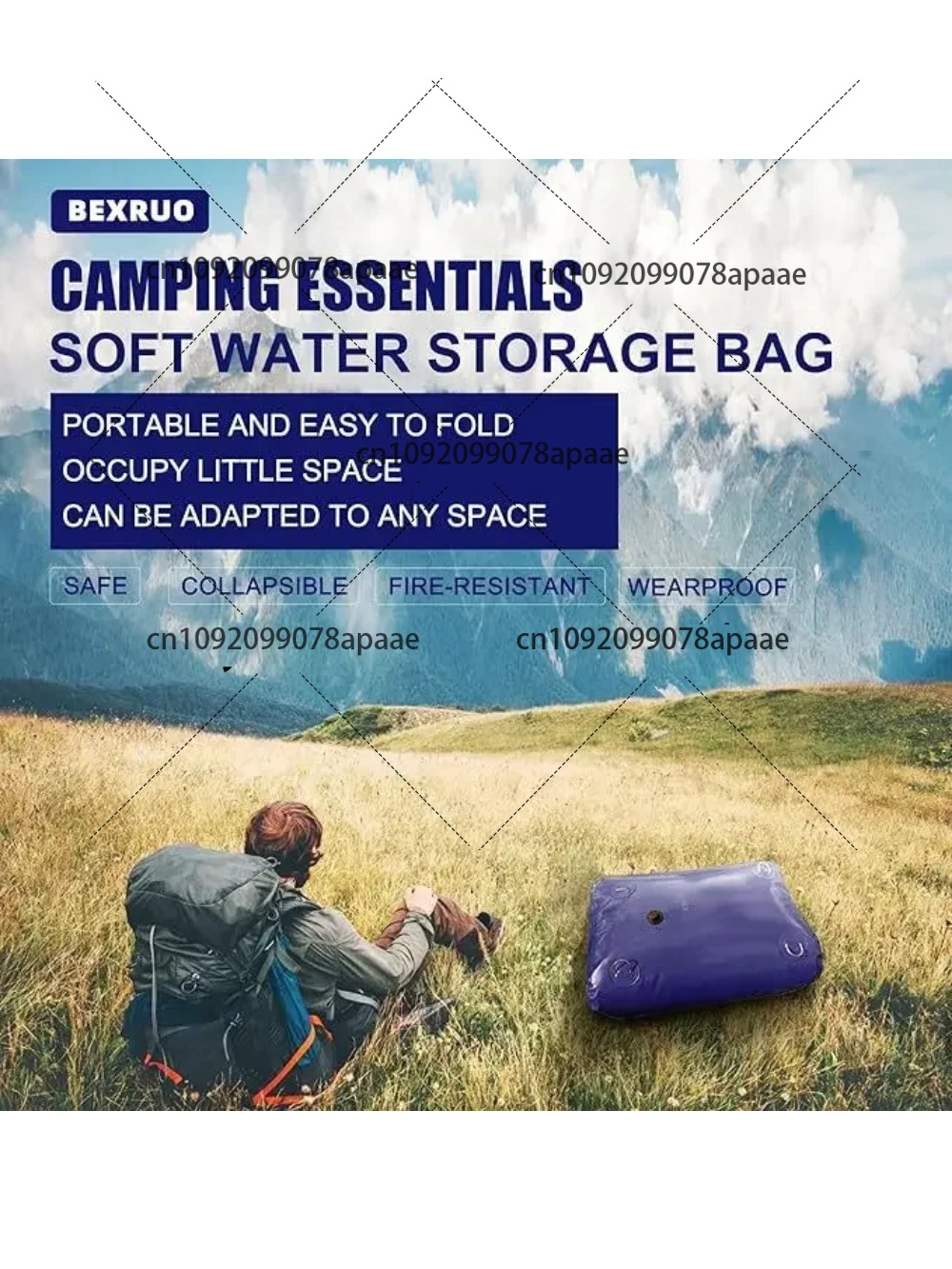 110L PVC Water Storage Bag, Po - Water Bag Collapsible recension och pris