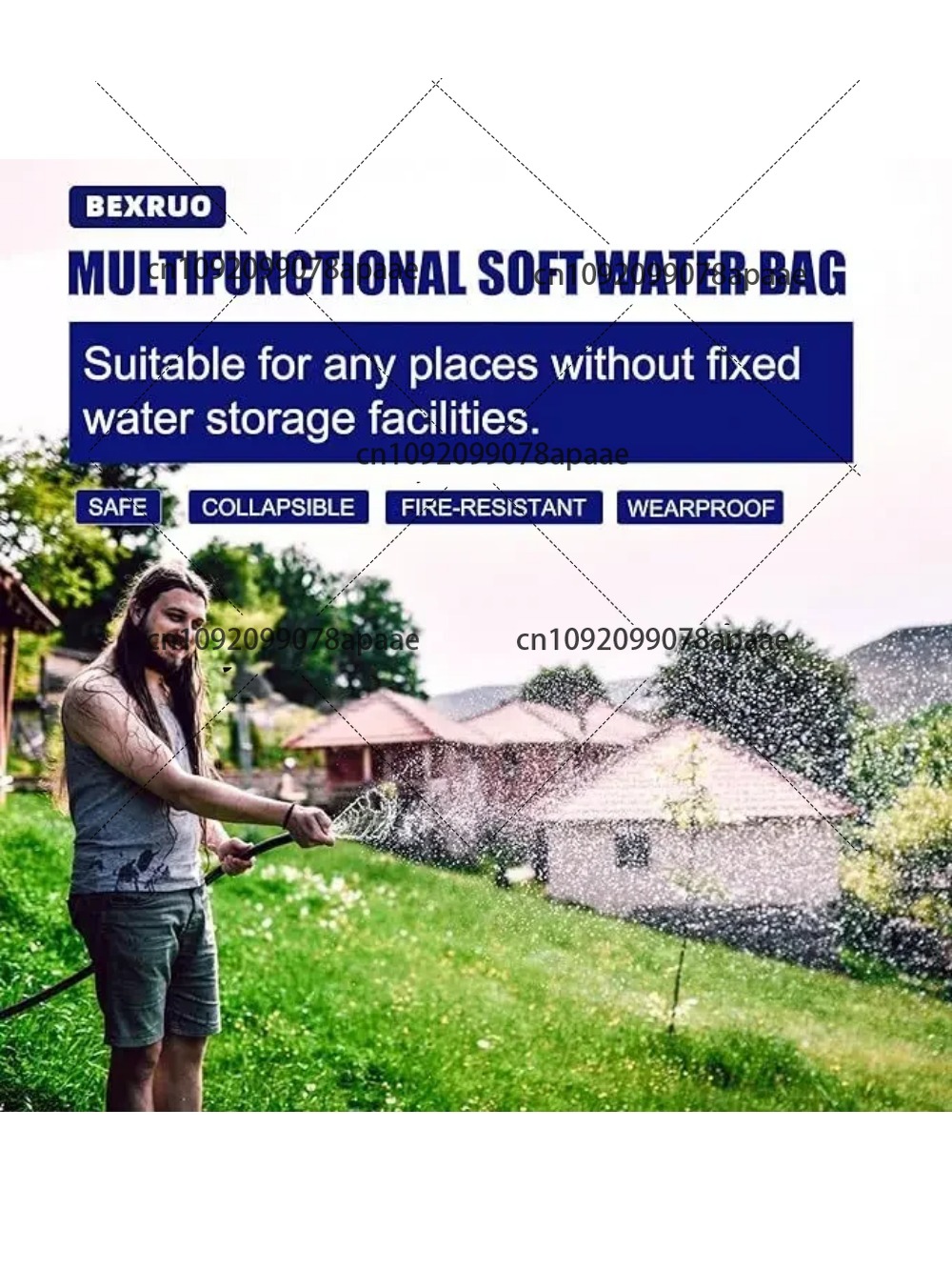 110L PVC Water Storage Bag, Po - Water Bag Collapsible recension och pris
