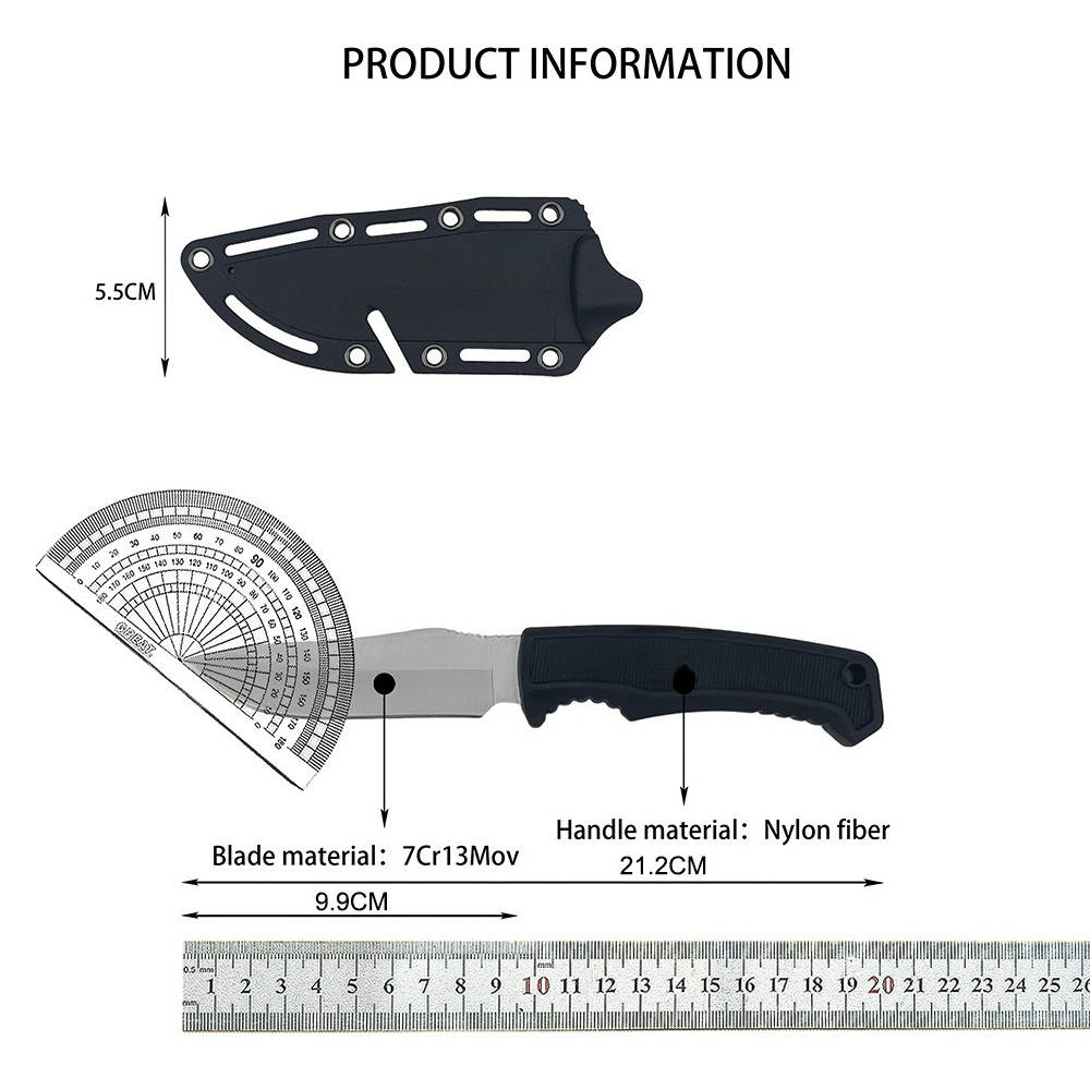 FK1001 Camping Hiking Straight - Bushcraft Knife Fixed recension och pris