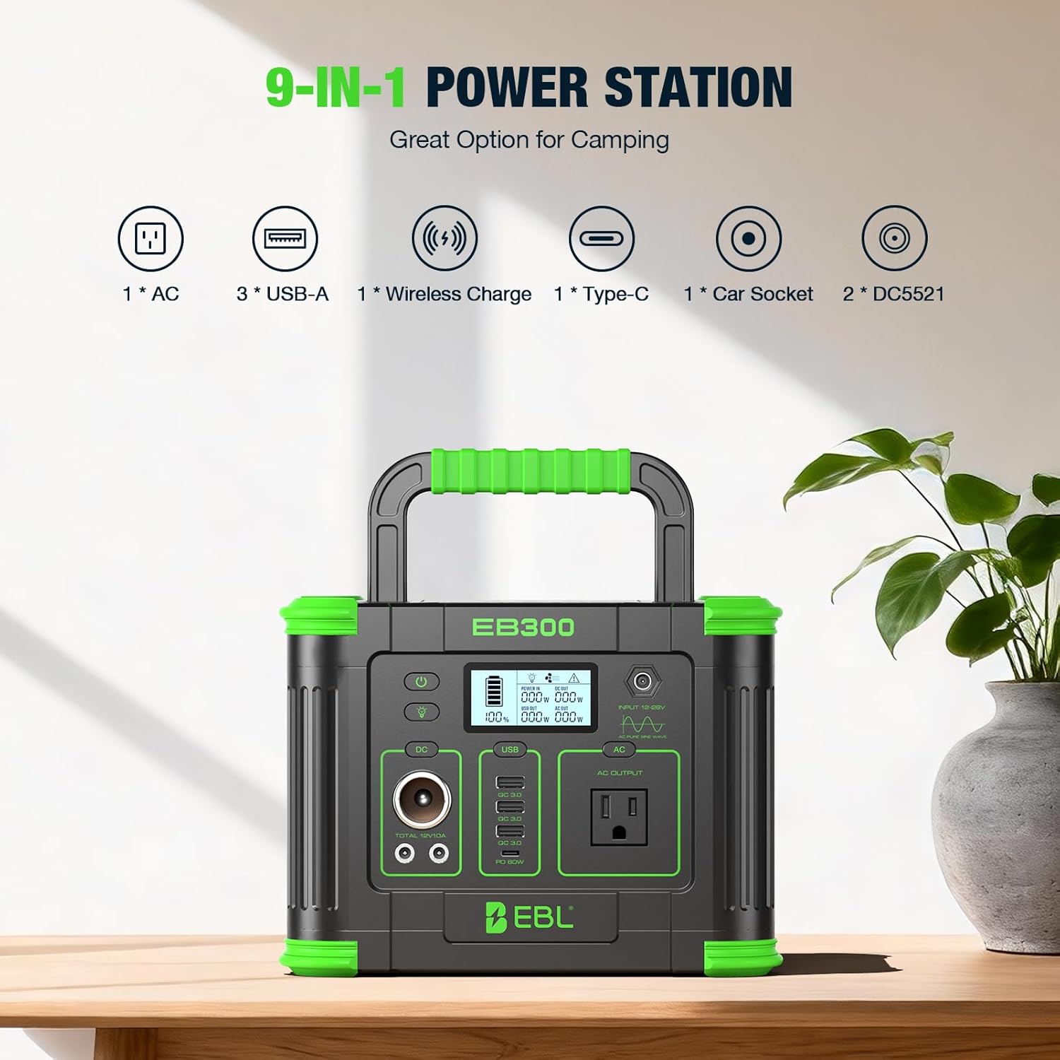 330W Portable Power Station 28 - Solar Emergency Charger recension och pris